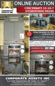 Cincinnati 15-10-7 Hydroform Press