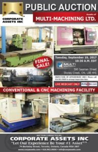 Multi-Machining Ltd. – Final Sale