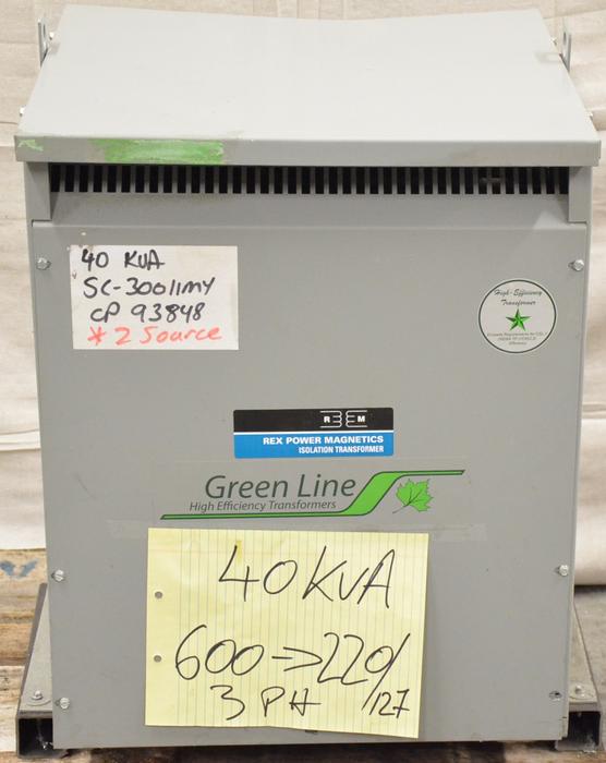 REX GREEN LINE 40 KVA transformer 600-220V main image