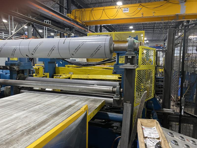 CINCINNATI 60” x 1/4” x 40,000 lbs. stainless steel slitting line