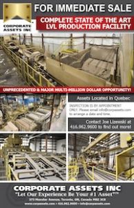 Complete State of the Art LVL Production Facility