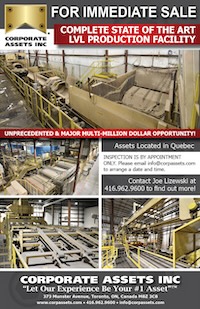 Complete State of the Art LVL Production Facility
