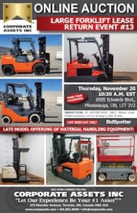 Large Forklift Lease Return Event #13