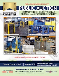 Complete High-Quality Solar Silicon Manufacturing Facility