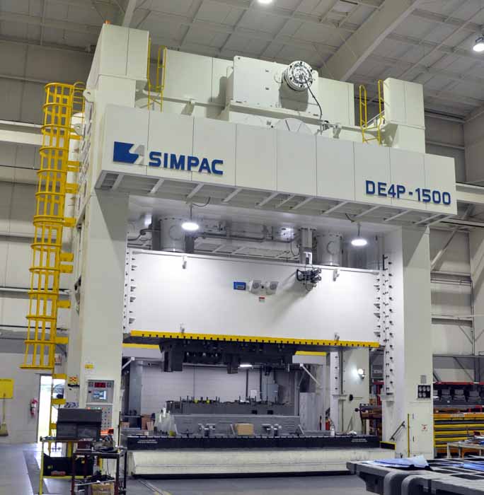 SIMPAC DE4P-1500 straight side mechanical stamping press-image